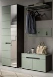 Inn.Furn Garderoben-Set Cooper, (Flurgarderobe in Salbei Gr&uuml;n und Basalt Grau,...