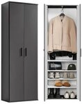 mokebo Mehrzweckschrank Der Lange (60x180 cm, mit einer Kleiderstange &