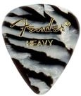 Fender Plektrum, Picks 351 Zebra Heavy 12er Set Premium Celluloid - Plektren Set
