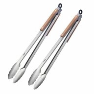 WESTMARK Grillzange 2 Stk., &raquo;Classic Wood Maxi&laquo;, 44 cm, Feststellmechanismus,
