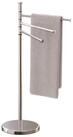 relaxdays Handtuchst&auml;nder Handtuchhalter mit drehbaren Stangen, silber