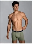 Trigema Boxer TRIGEMA Bequeme Pants mit Webgummibund (1-St) gr&uuml;n L