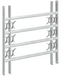 relaxdays Fensterschutzgitter Fenstergitter Einbruchschutz ausziehbar, 600 x...