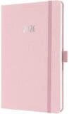Sigel Taschenkalender Wochenkalender Jolie ca. A5 Hardcover soft pink 2026