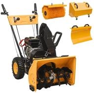 vidaXL Benzin-Schneefr&auml;se, 4-in-1 Schneefr&auml;se und Kehrmaschine Set...