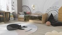 Inter Link Funktionsbett Leonie Modell'23 natur, 2x 90x200, Massivholz, mit