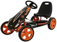 Hauck Tretfahrzeug Speedster - Orange, Pedal Gokart & Tretauto mit verstellbarem