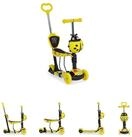 Moni Cityroller Kinderroller Lollipop 3 in 1, Schiebestange, Sitz,...