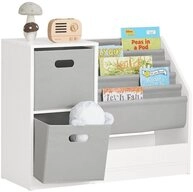 SoBuy B&uuml;cherregal KMB76, Kinderregal mit Boxen Aufbewahrungsregal...