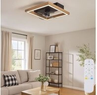 GLOBO LIGHTING Deckenventilator, Deckenventilator L&uuml;fter Deckenlampe LED Holz