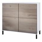 Vladon Kommode Rova V3 (Moderner K&uuml;chenschrank, mit 4 Push-to-Open T&uuml;ren),...