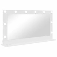 vidaXL Spiegel Waschtischspiegel Rechtwinklig Wei&szlig; 100 x 55 x 18 cm (1-St)