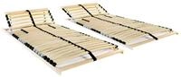 vidaXL Bett Lattenroste 2 Stk. mit 28 Latten 7 Zonen 70x200 cm