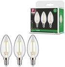 Paulmann LED-Leuchtmittel Eco-Line Filament 230V LED Kerze E14 3er-Pack 525lm...