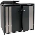 MCW M&uuml;lltonnenbox MCW-O67-2 (1 St), F&uuml;r 2 M&uuml;lltonne mit 80 bis 240 Liter