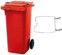 BRB-Lagertechnik M&uuml;lleimer BRB M&uuml;lltonne MGB 120 Liter, mit Klemmring f&uuml;r