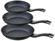 Berndes Pfannen-Set 20+24+28 cm, Aluminium, schwarz - Balance&reg; Induction...