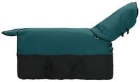 vidaXL Tierdecke Pferdedecke Dunkelgr&uuml;n und Schwarz 115 cm Polyester