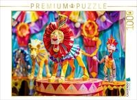 CALVENDO Puzzle CALVENDO Puzzle L&ouml;wen aus Papier in der Manege des...