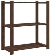 vidaXL Mehrzweckregal 80 x 38 x 90 cm Lagerregal mit 3 B&ouml;den Braun 80x38x90 cm