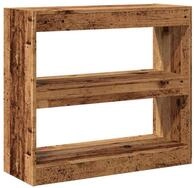 vidaXL B&uuml;cherregal B&uuml;cherregal/Raumteiler Altholz-Optik 80x30x72 cm, 1-tlg.