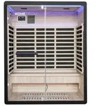 HOME DELUXE Infrarotkabine Infrarotkabine NERO, 43 mm, Hemlock-Tannenholz,...