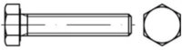 Contorion Schraube DIN 961 Sechskantschraube Feingewinde VG M14x30 Stahl 8.8...