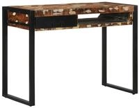vidaXL Schreibtisch Schreibtisch Mehrfarbig 100x50x75 cm Massivholz Altholz