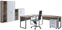 BMG M&ouml;bel B&uuml;rom&ouml;bel-Set Office Edition, (B&uuml;roset, 6 tlg), Rollcontainer und