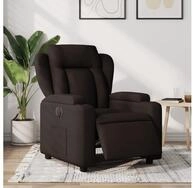 vidaXL Relaxsessel, Relaxsessel Elektrisch Dunkelbraun Stoff