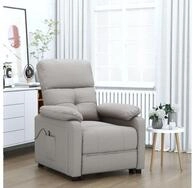 vidaXL Relaxsessel, Relaxsessel Elektrisch Taupe Stoff