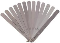 KS Tools F&uuml;hlerlehre, Kolbenspiellehre, 13 Blatt, 0,05-1 mm, 150 mm lang
