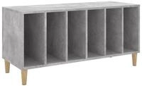 vidaXL Seitenschrank Plattenschrank Betongrau 100x38x48 cm Holzwerkstoff (1-St)