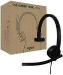 Logitech 981-001426 H570e Mono Teams USB-A Headset Audio Headset PC-Headset