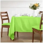 Homescapes Tischdecke Tischdecke limette &ndash; 178 x 300 cm, 100% Baumwolle...
