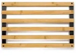 kela Topfuntersetzer Kiril, doppellagiges Bambus, FSC zertifiziert schwarz 24 cm x 3