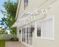 Palram - Canopia Pultvordach BordeauX Alu Vordach, robuste Aluminiumstruktur