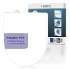 Sch&uuml;tte WC-Sitz Duroplast, WHITE D-Form PRO (WC-Sitz, Befestigungsmaterial,