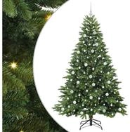 vidaXL LED Baum K&uuml;nstlicher Weihnachtsbaum mit 300 LEDs Gr&uuml;n 210 cm PE und PVC