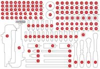 KS Tools Werkzeugkoffer Leere Schaumstoffeinlage zu 811.0156 (811.0156-97)