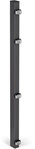 Alberts Zaunpfosten 60x40 mm f&uuml;r Doppelstabmattenzaun, 107,5 cm, zur...