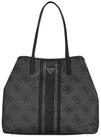 Guess Shopper Victtoria Large 2 in 1 Tote - Shopper 40 cm (coal logo)