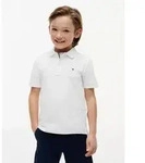 Tommy Hilfiger Poloshirt FLAG POLO Kinder bis 16 Jahre mit Polokragen wei&szlig; 7...