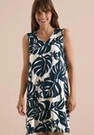 CECIL Jerseykleid Style Lea Allover-Print, Sommerkleid, V-Ausschnitt, lockere