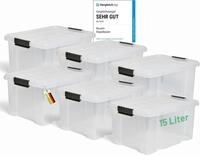 Novaliv Aufbewahrungsbox 30533+6xTRA (6 St), Novaliv 6x Aufbewahrungsboxen mit...