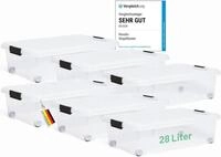 Novaliv Aufbewahrungsbox 30541+6xTRA (6 St), Novaliv 6x Unterbettkommode mit...