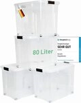 Novaliv Aufbewahrungsbox 30544+4xTRA (4 St), Novaliv 4x Aufbewahrungsboxen mit...