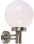 Qazqa Au&szlig;en-Wandleuchte Sfera, ohne Leuchtmittel, Kaltwei&szlig;, QAZQA Au&szlig;en