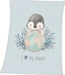 Babydecke Pinguin, Baby Best, mit liebevollem Motiv, Kuscheldecke