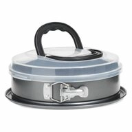 Secret de Gourmet Backform Kuchenform mit Deckel und Griff, &Oslash; 26 cm, Metall -...